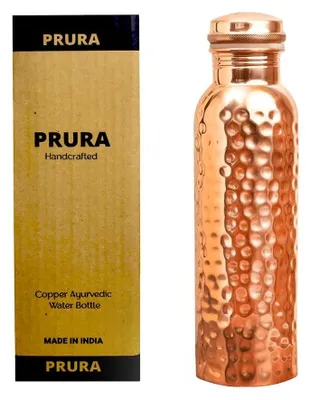 Obrázek produktu pro Elzusha – Láhev na vodu z čisté mědi, objem 900 ml – Elegantní a stylový design