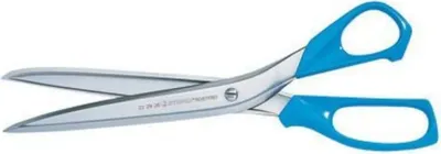 A pair of scissors on a white background.