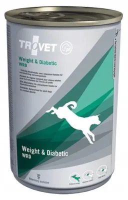 Produktbild von TROVET Weight & Diabetic 400g, Adult, Karotte, Huhn, Erbse, Schweinefleisch, 400 g