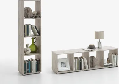 Produktbild von Standregal >MEGA 4< in Sandeiche Nachbildung - 36,5x140,5x33cm (BxHxT)
