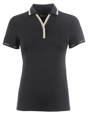 Produktbild von Cavallo Cavalpique Poloshirt Damen, Farbe:black, Größe:40