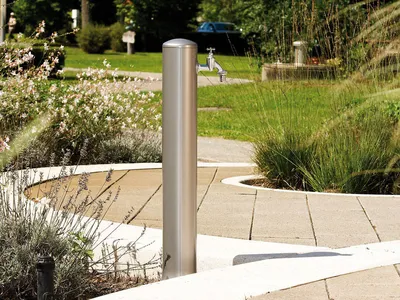 Produktbild von RONDO Wasserzapfsäule steingrau Wasserzapfstelle Wassersäule Garten Wasserhahn