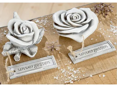 Produktbild von Grabdekoration Rosenblüte.