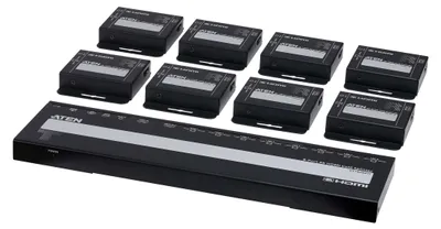 Produktbild von ATEN VS1828KIT 8-Port 4K HDMI Cat6 Splitter mit 8 Empfänger