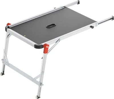Produktbild von Hailo Treppenpodest TP2 Pro, 60x60 cm, rutschfest, höhenverstellbar für sicheres Arbeiten auf Treppen