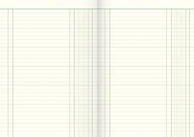 Productafbeelding van 5X König & Ebhardt 8614411 Spaltenbuch A4 1Spalte 40Bl