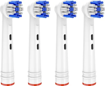 Produktbild von KOMA NK15 - Ersatzköpfe kompatibel mit Braun Oral-B Precision Clean Bürsten, 4 Stück