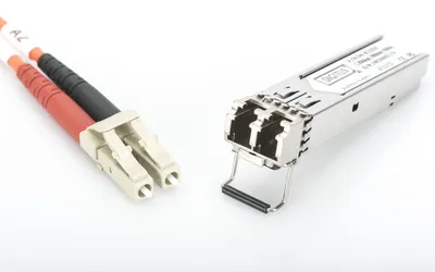 Productafbeelding van DIGITUS DN-81000 SFP-module, vezeloptische verbinding (LWL), LC-connector, dubbelrichting, multimode, 850 nm