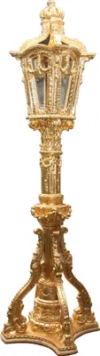 Produktbild von Pompöös by Casa Padrino Barock Laterne / Stehleuchte Gold - Pompööse Barock Laterne designed by Harald Glööckler