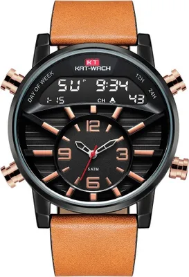 Produktbild von Herren Uhr KA-14338 - Modisch in Hellbraun KP14338