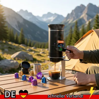Produktbild von DENOKIN Espressomaschine Tragbar Digitalanzeige