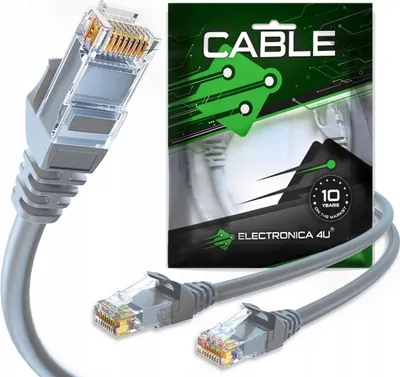 Immagine prodotto di Cavo di rete Ethernet RJ45 UTP Cat6 Cat 6 AWG26 1Gbps 1000 Mbps 50cm 0,5m