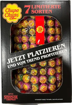 Produktbild von Chupa Chups Stranger Things 200 St. Lutscher Aufsteller Limited Edition Gamescon