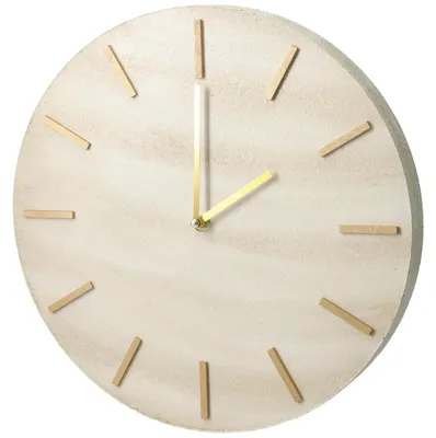 Image de Horloge murale minimaliste SUM, motif marbre, Ø 30 cm