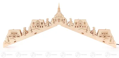 Produktbild von Dachaufbau für Weihnachtsmarktstand, elektrisch beleuchtet BxHxT =28,5 × 12 × 1,5 cm NEU