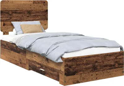 Immagine prodotto di Struttura del letto Legno vecchio 90 x 190 cm Legno multistrato