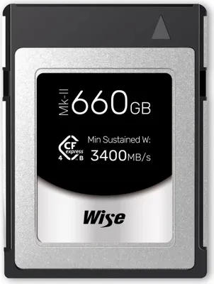 Produktbild von WISE CFexpress 4.0 Type B PRO 660GB MK-II