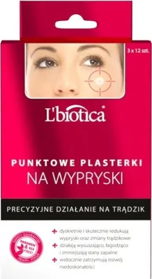 Obrázok produktu pre L'biotica Punktowe plasterki na wypryski, 36 sztuk