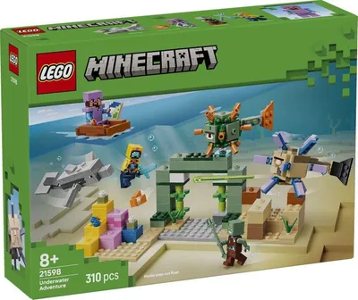 Obrázok produktu pre LEGO Minecraft Podmorské dobrodružstvo, Stavebnica, 8 rok / roky, Plast, 310 kusov, 395 g