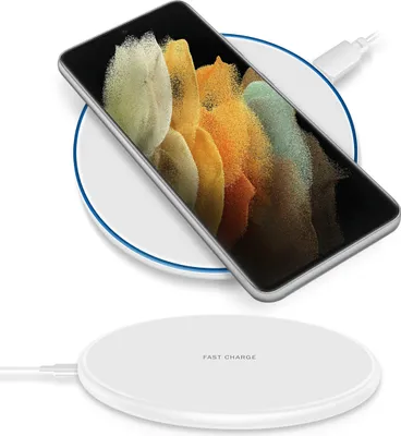Produktbild von Für QI Wireless Schnell Ladegerät für Samsung Galaxy S21 Ultra 5G Kabelloses Laden