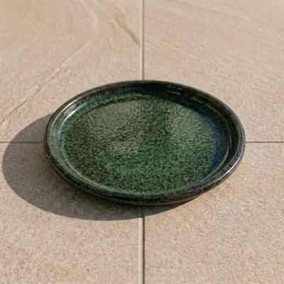 Zdjęcie produktu dla Podstawka pod doniczkę ceramiczna Provencelia Oliwkowy, Ø40 cm x H5 cm, mrozoodporna