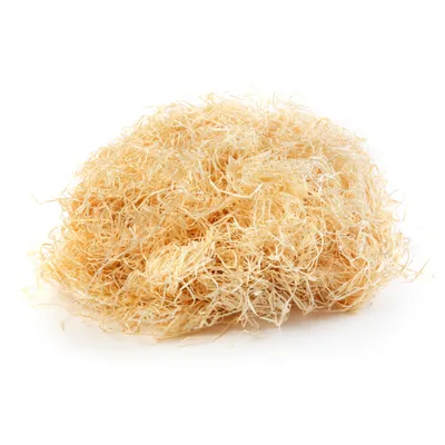 Produktbild von 500g Holzwolle Fichte Natur in  | 100%  | Ideal als Füllmaterial für Deko, Geschenkverpackungen & Präsentkörbe lebensmittelecht