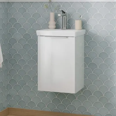 Imagen del producto de Mueble bajo lavabo Steinkamp Living 2.0, compatible con el lavabo Villeroy & Boch Subway 3.0, de 37 cm