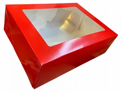 Produktbild von Julita Cupcake-Verpackung für 12 Stück ROT 10,5 cm