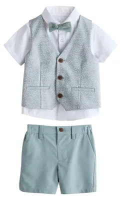 Immagine prodotto di NEXT: Set di giubbotto, camicia, pantaloncini e cravatta per ragazzi