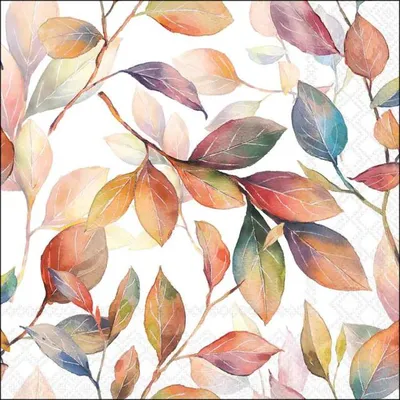 Imagen del producto de Servilletas Ambiente, 33 x 33 cm – Hojas de colores