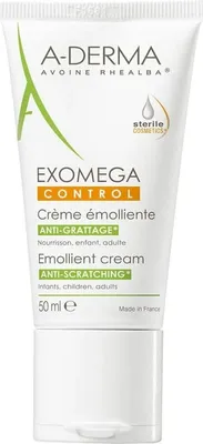 Productafbeelding van Crème voor de droge huid met neiging tot atopisch eczeem, Exomega Control (verzachtende crème), 50 ml