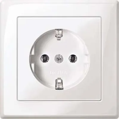 Produktbild von Merten SCHUKO-Steckdose pws/gl MEG2401-1419