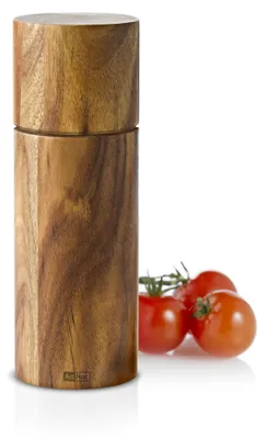Produktbild von AdHoc Pfeffer- / Salzmühle Acacia, gross, CeraCut® Ceramic Mahlwerk, Akazienholz, D: 6 cm, H: 17 cm