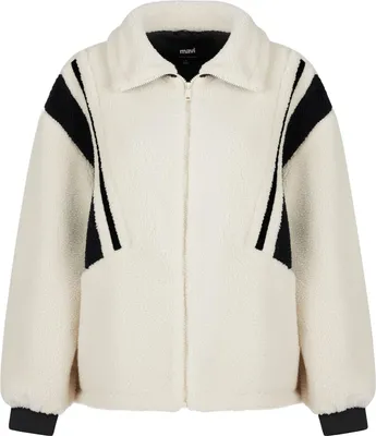 Produktbild von mavi Teddyjacke mit Kontraststreifen Warm und Weich Größe: XS