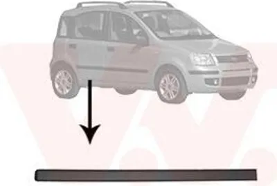 Zdjęcie produktu dla VAN WEZEL Listwa ozdobna do tylnych prawych drzwi FIAT PANDA (169) 1709426