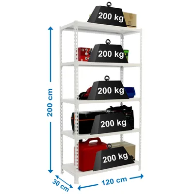 Produktbild von SIMONCLICK MEGAPLUS 5/300 BRANCO/BRANCO metallische Prateleira
