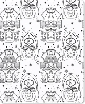 Produktbild von MuchoWow® Mauspad Mousepad Inka - Rituale - Masken - Muster 30x40 cm - Mousepads - Maus Mat - Pad - Mausunterlage - Mausmatten