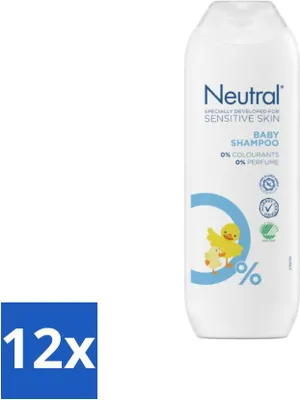 Image de Shampooing neutre pour bébés – Pour peaux sensibles – Sans parfum – Sans colorants – 250 ml - Pack économique - 12 pièces