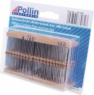 Produktbild von Widerstands Sortiment 480 Stk. E3, 0,25 W