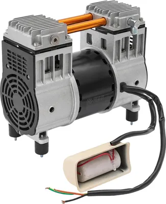 Image de Pompe à air comprimé - Tête de compresseur - 980 W - 0,7 MPa - Moteur en cuivre pur - Prise UE - 25 × 13 × 22,5 cm - Gris