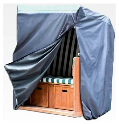 Produktbild von Schutzhülle für Strandkörbe mit 2 Reißverschlüssen 130x100cm - Abdeckung für Gartenmöbel