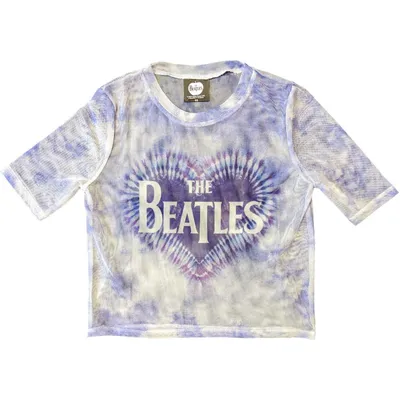 Obrázok produktu pre The Beatles Heart & Drop T Logo (Mesh) White M Dámske Tričko