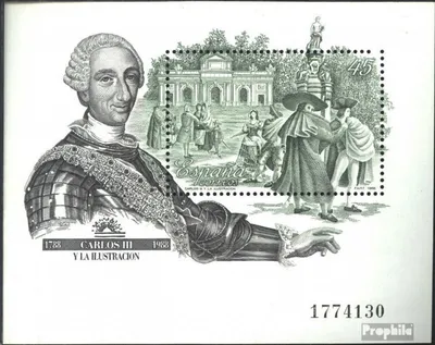 Produktbild von Briefmarken Spanien 1988 Mi Block33 (kompl.Ausg.) postfrisch König Karl III.