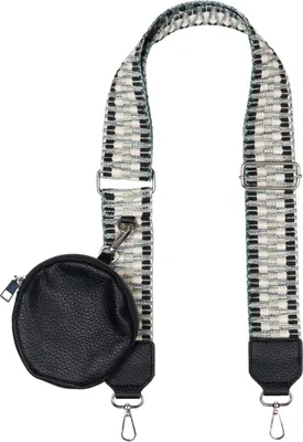 Produktbild von styleBREAKER Taschen Schulterriemen verstellbar Zick-Zack Muster mit kleiner Börse, Wechsel Taschengurt, Handyband, Handykette 02013036