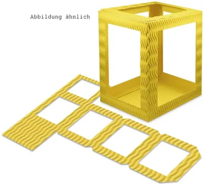 Produktbild von Laternen 3D-Colorwellpappe Höhe 18cm VE=10 Stück farbig sortiert