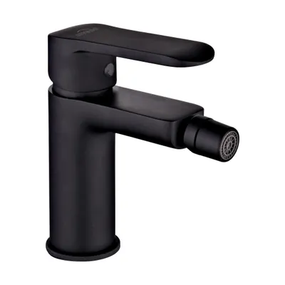 Produktbild von Invena | Siros Bidetarmatur - Schwarz - Einhebel - Keramisches Mischventil - Wassersparender Perlator