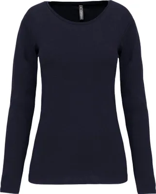 Produktbild von Kariban Damen Langarm-T-Shirt mit Rundhalsausschnitt