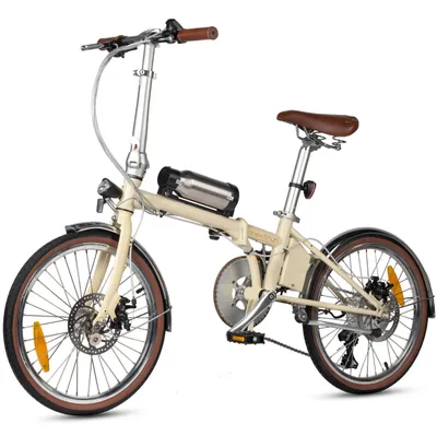 Produktbild von Draixcor E-Bike Cityrad Smart 20 Zoll faltbar, 36V 190Wh, bis 60 km, 250W Heckmotor, Shimano 7-Gang, Scheibenbremsen, LED Licht, LCD, Damen Herren