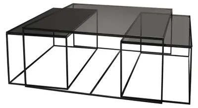 Image de Kaheku table Eklund set de 3 pièces noir 323025613
