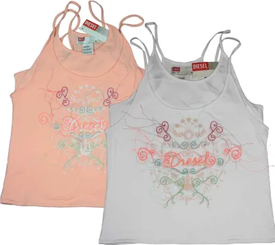Produktbild von Diesel Kinder Top Shirt Terossi Spaghettitop, Farbe:Weiß, Größe:M (140)